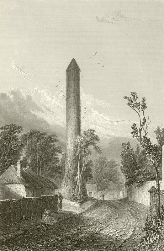 Clondalkin Yuvarlak Kulesi, Dublin, İrlanda by George Petrie