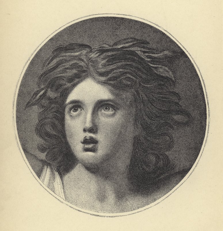 Leydi Hamilton Cassandra olarak by George Romney