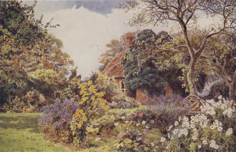 Stone Hall, Easton, Dostluk Bahçesi by George Samuel Elgood