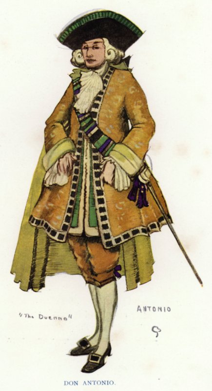 The Duenna by Sheridan: Don Antonio (renkli taş) by George Sheringham