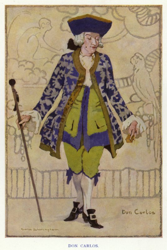 The Duenna by Sheridan: Don Carlos (renkli taş) by George Sheringham
