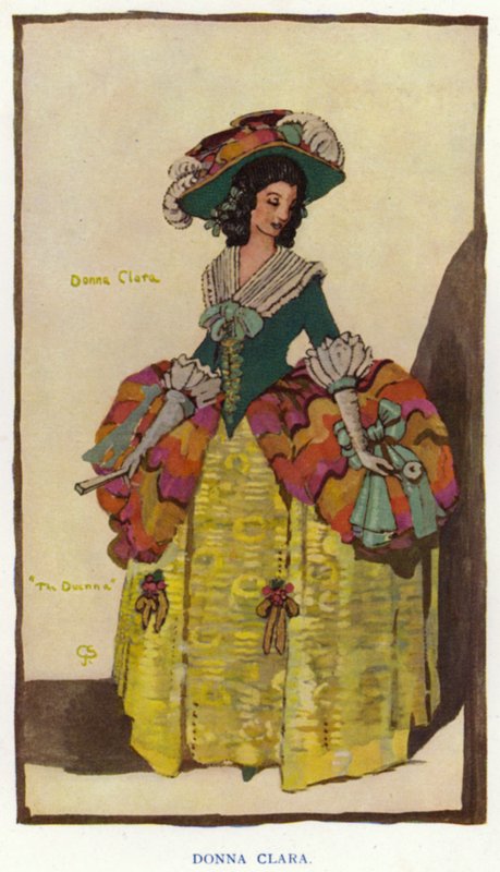 The Duenna by Sheridan: Donna Clara (renkli taş) by George Sheringham