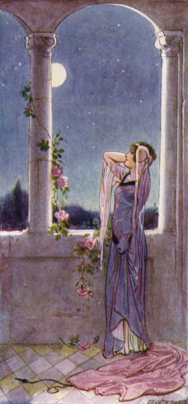 Aşırı güzelliği, doğuda güneşin ışığı gibi kırılıyor gibiydi. by George Soper