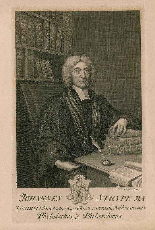 Johannes Strype MA, Philalethes ve Philarchaeus by George Vertue