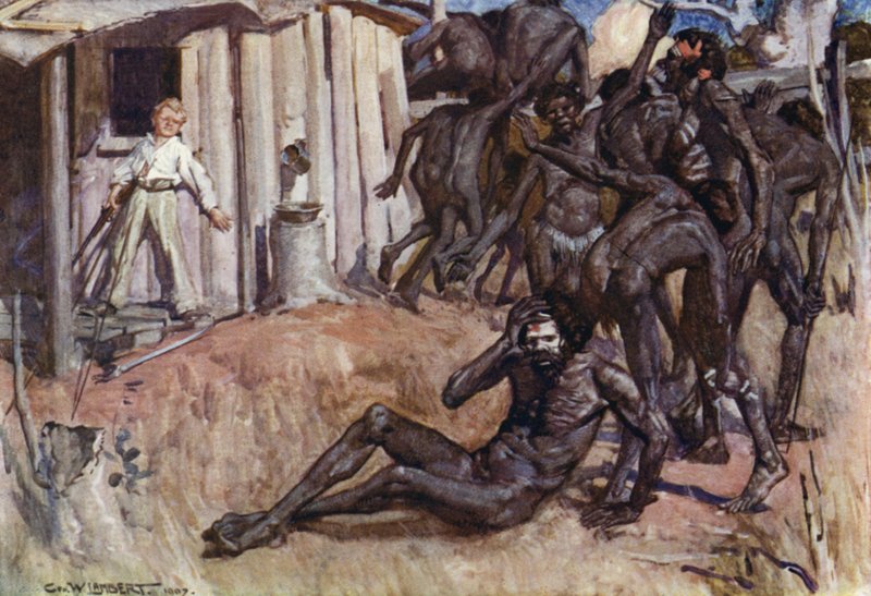 Myndskreyting fyrir Romance of Empire, Ástralíu by George Washington Lambert
