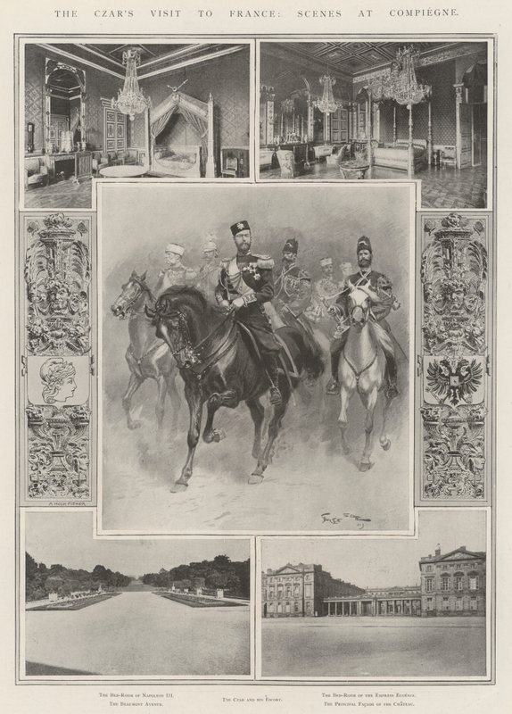 Çarın Fransa Ziyareti, Compiegne Sahneleri by Georges Bertin Scott