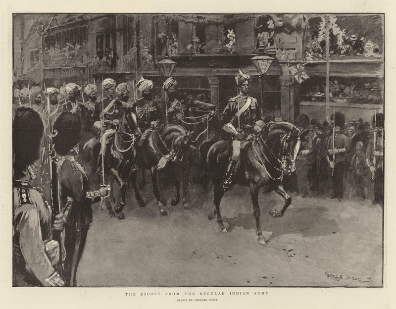Düzenli Hint Ordusundan Eskort by Georges Bertin Scott