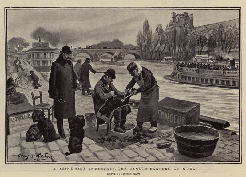 Seine-Side Endüstrisi, Kaniş Berberleri İş Başında by Georges Redon