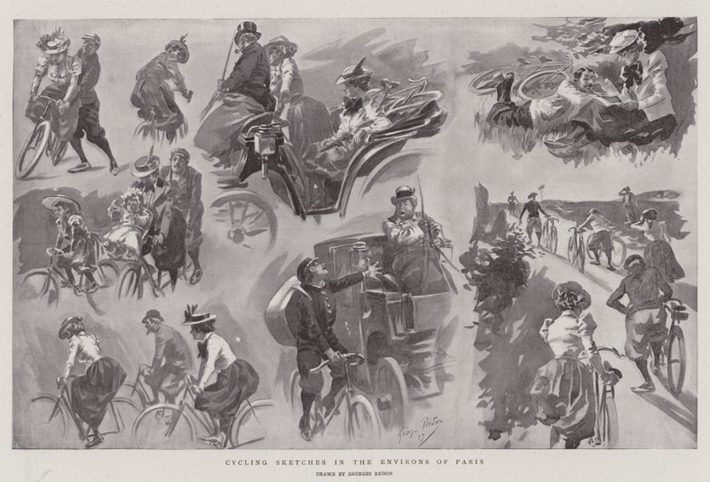 Cycling Sketches in the Environs of Paris  by Georges Redon