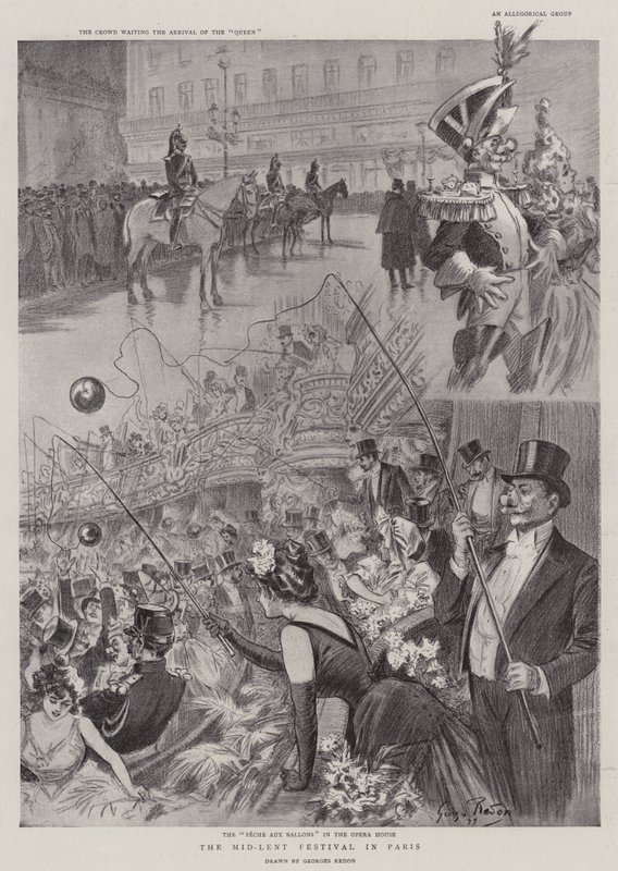 The Mid-Lent Festival in Paris  by Georges Redon