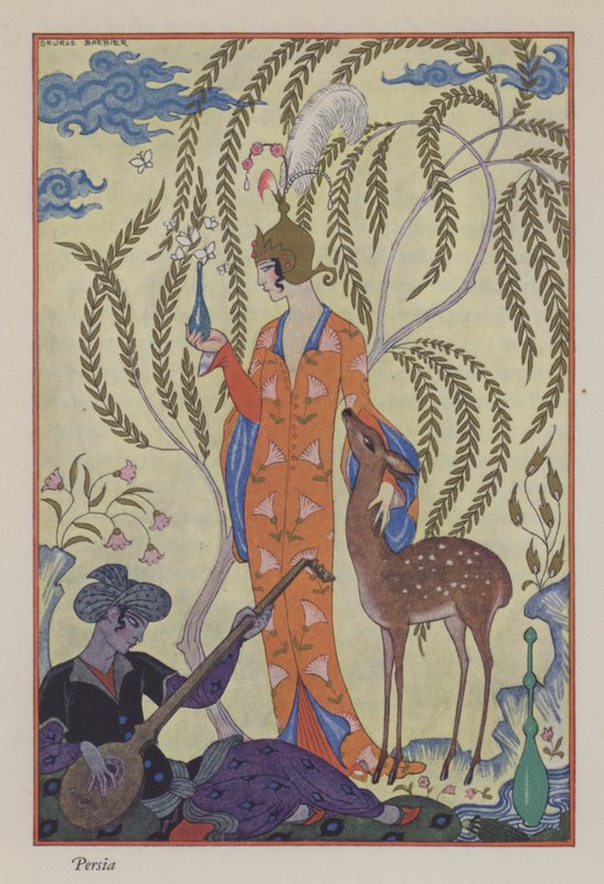 Parfümün Romantizmi: Pers (renkli taş) by Georges (after) Barbier