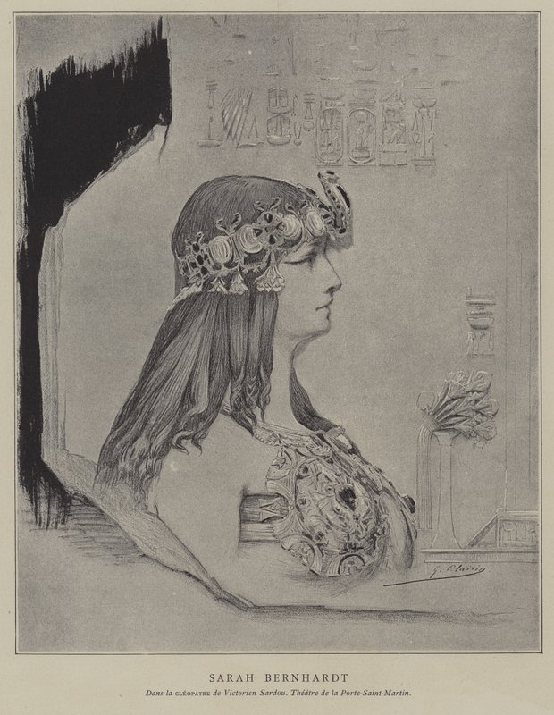 Sarah Bernhardt, Fransız aktris by Georges Clairin
