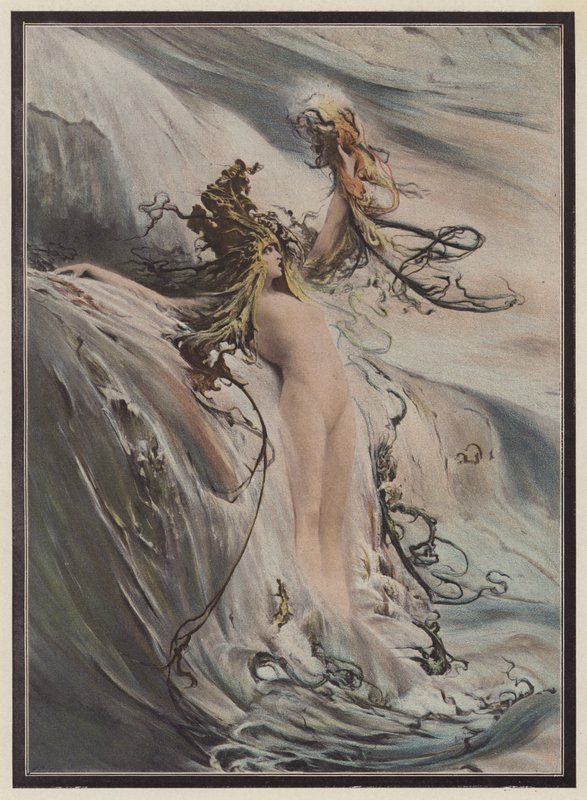 Büyük dalga (renkli taş) by Georges Clairin