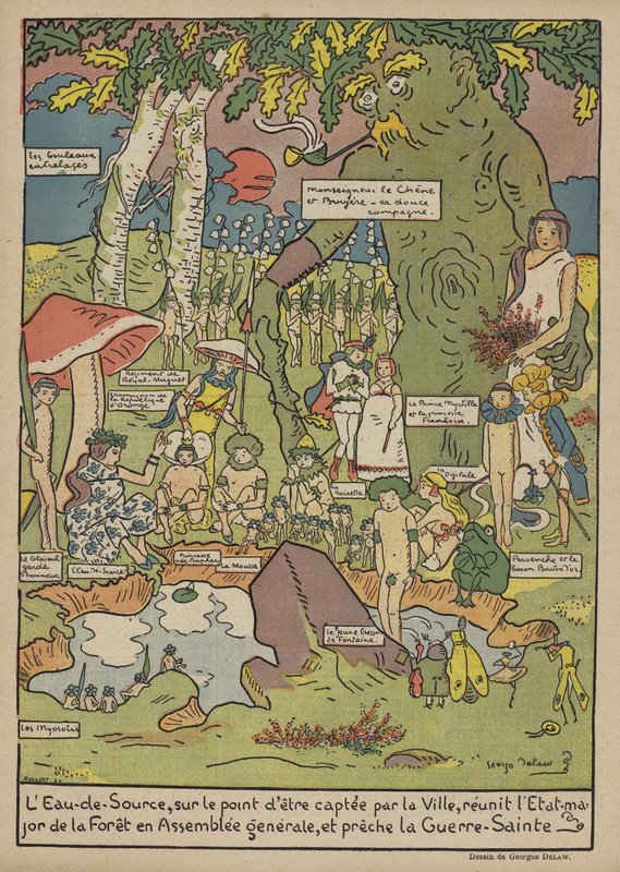 Le Rire için İllüstrasyon by Georges Delaw