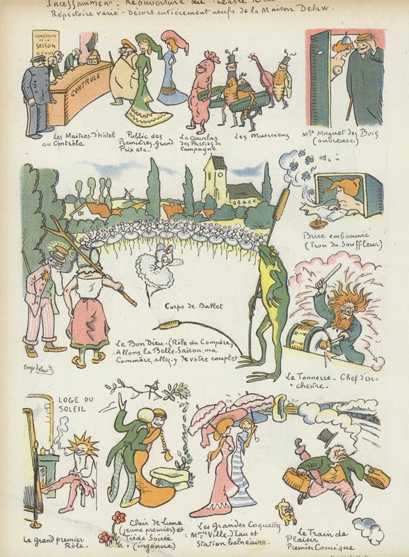Le Rire için İllüstrasyon by Georges Delaw