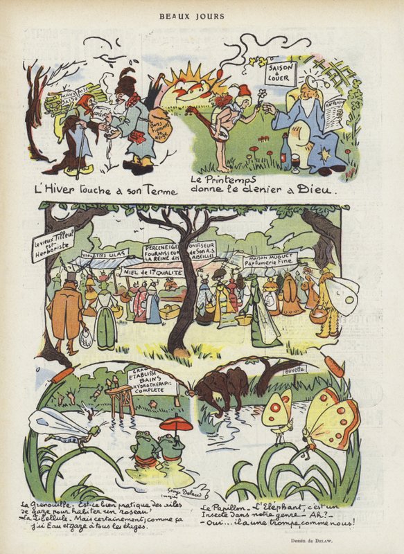 Le Rire için İllüstrasyon by Georges Delaw