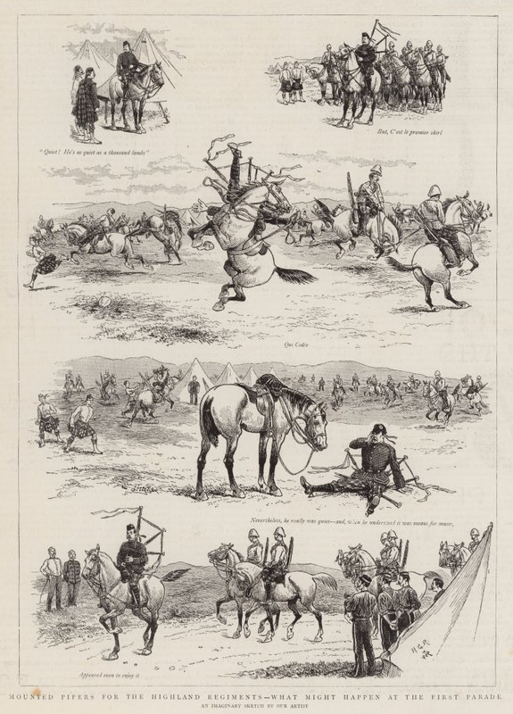 Yayla Alayları için Atlı Kavalcılar, İlk Geçit Töreninde neler olabilir? by Georges Ferdinand Bigot