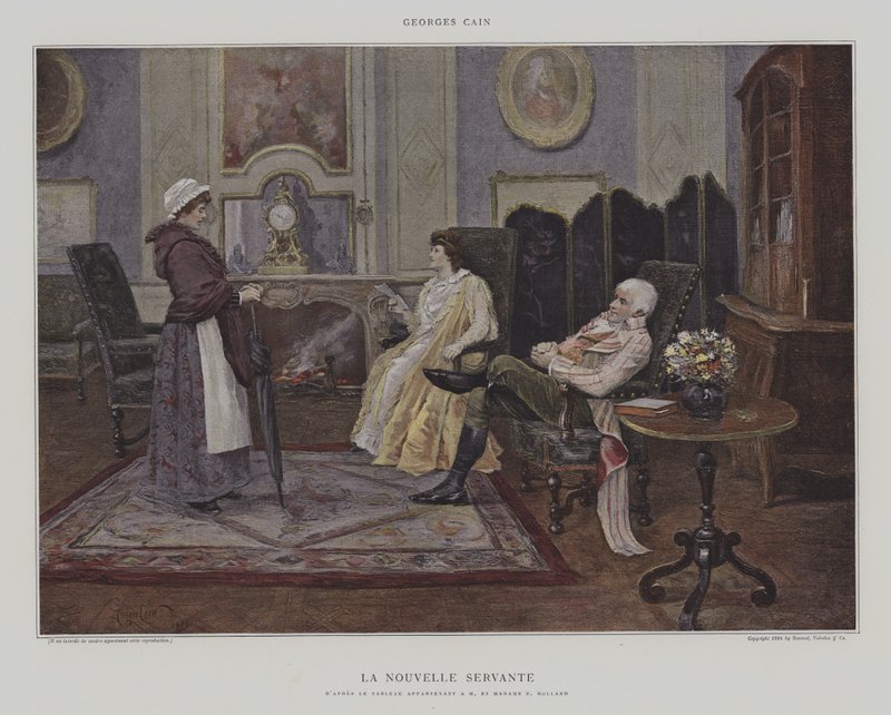 Yeni Hizmetçi by Georges Jules Auguste Cain
