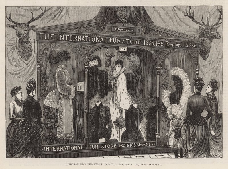 The International Health Exhibition: International fur store  by Georges Labadie Pilotell