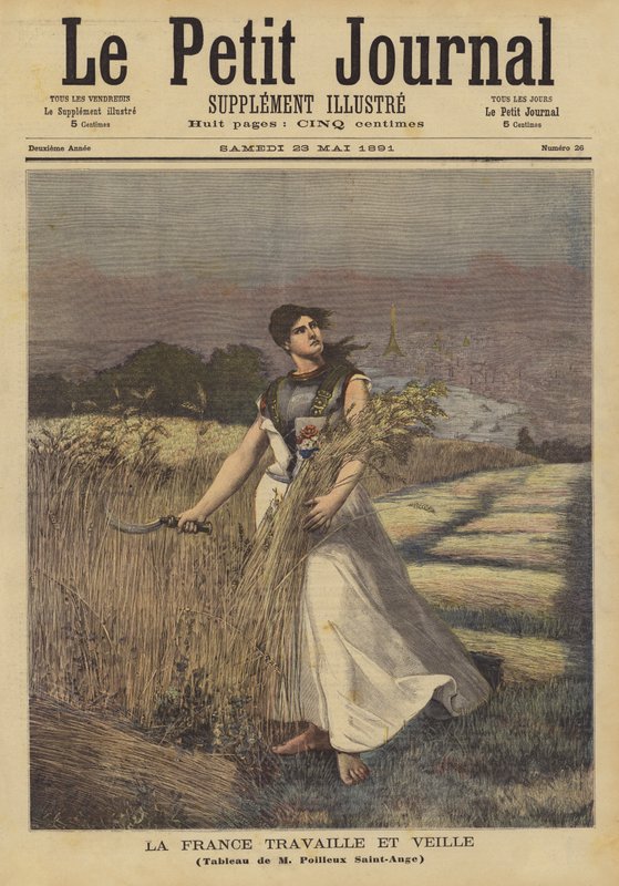 Fransa Çalışıyor ve Nöbet Tutuyor by Georges Louis Poilleux Saint Ange