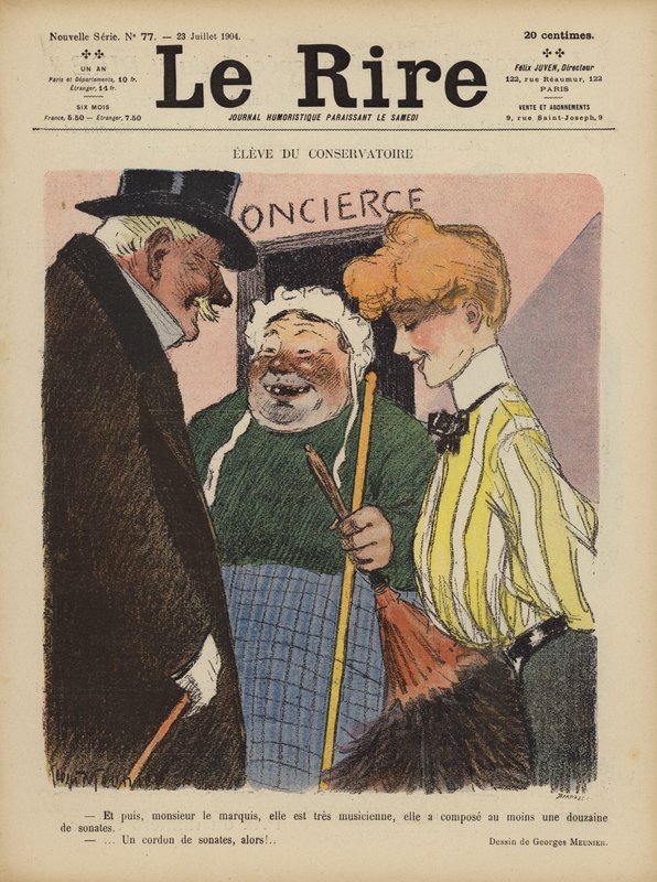 Le Rire için İllüstrasyon by Georges Meunier