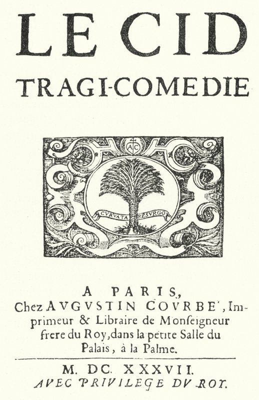 Fransız oyun yazarı Pierre Corneille tarafından 1637