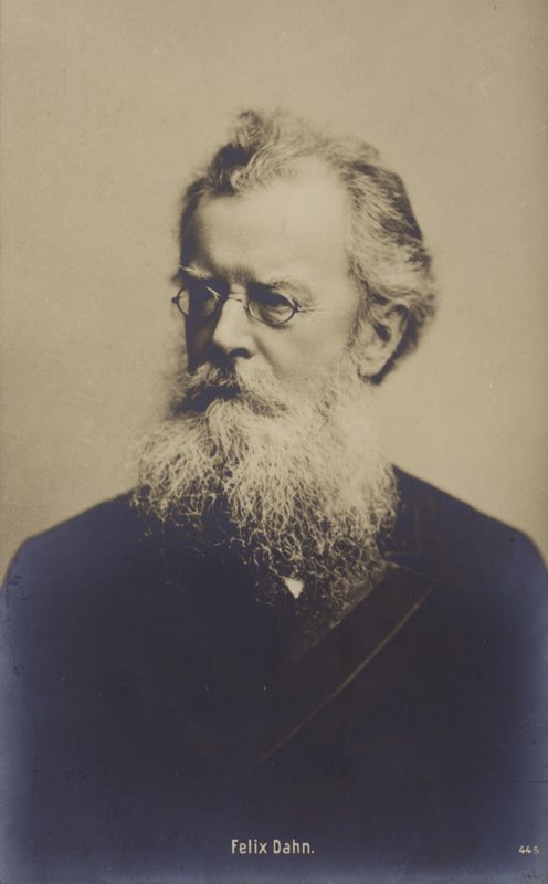 Felix Dahn (1834-1912), Alman avukat, yazar ve tarihçi (b/w fotoğraf) by German Photographer