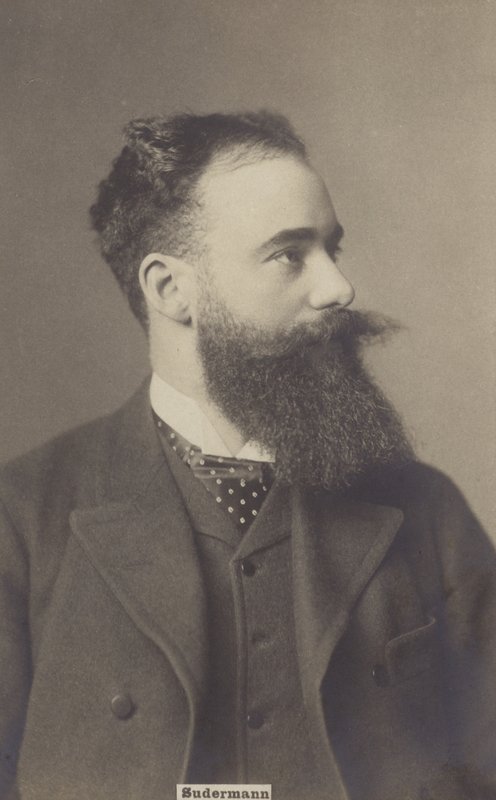Hermann Sudermann (1857-1928), Alman tiyatro ve roman yazarı (siyah-beyaz fotoğraf) by German Photographer