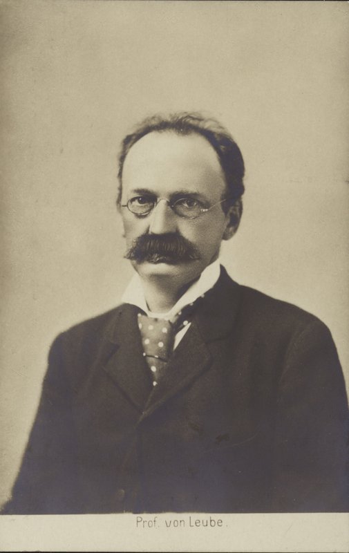 Wilhelm Olivier Leube (siyah-beyaz fotoğraf) by German Photographer
