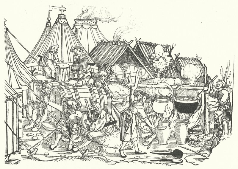 Bir Landsknechts kampı by German School