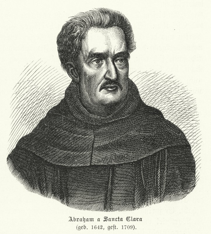 Abraham a Sancta Clara, Alman ilahi (gravür) by German School