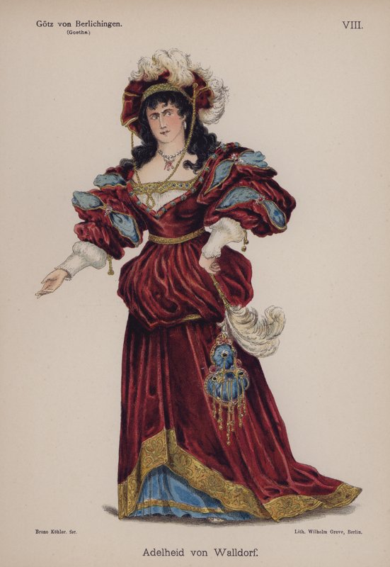 Adelheid von Walldorf, Goethe tarafından Gotz von Berlichingen