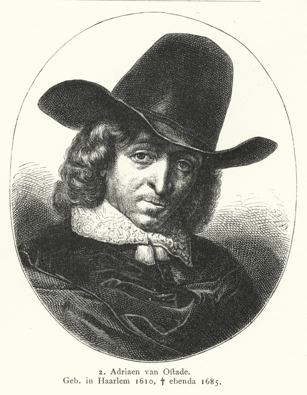 Adriaen van Ostade, Hollanda Altın Çağı ressamı (gravür) by German School