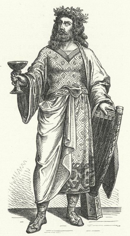 Alboin, Lombards Kralı (gravür) by German School