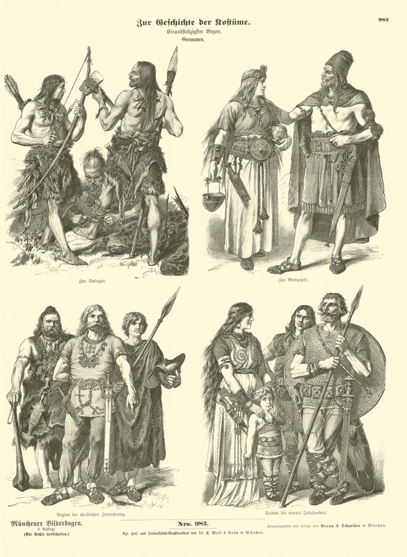 Antik Germen kostümleri by German School