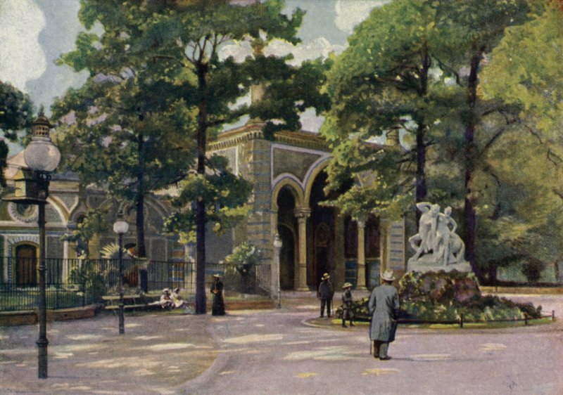 Antilop evi, Berlin Hayvanat Bahçesi, Almanya (renkli taş) by German School