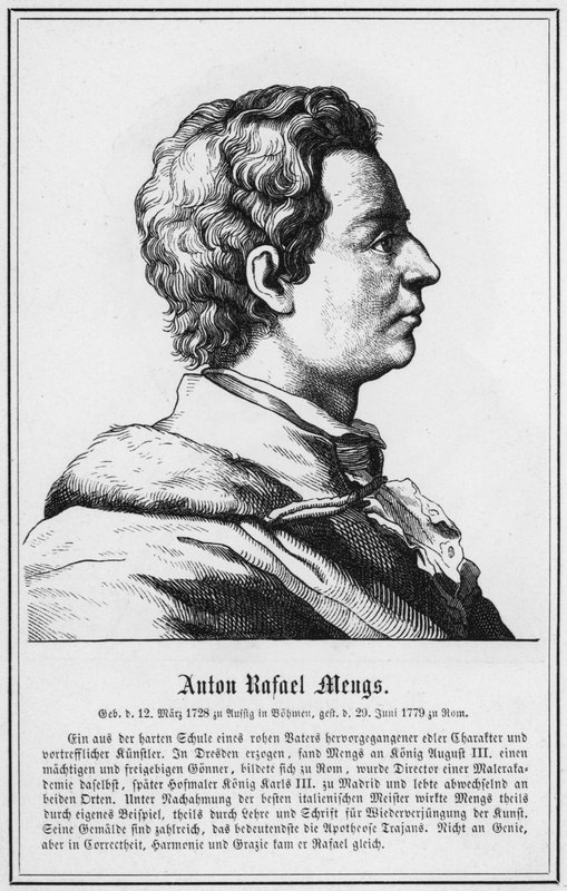 Anton Rafael Mengs (gravür) by German School