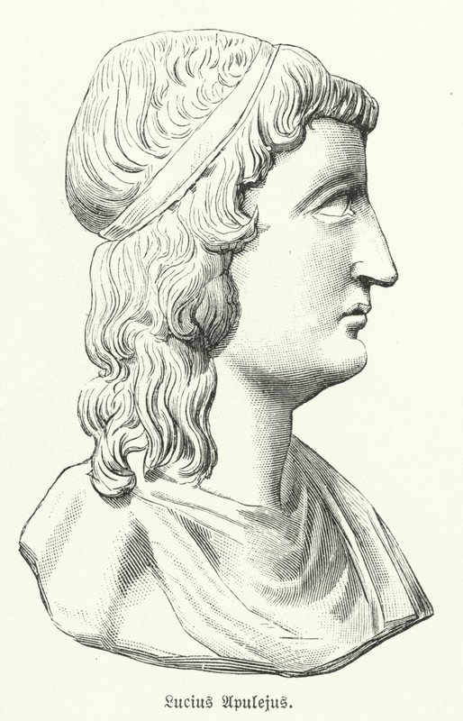 Apuleius, Romalı yazar, filozof ve retorikçi (lito) by German School