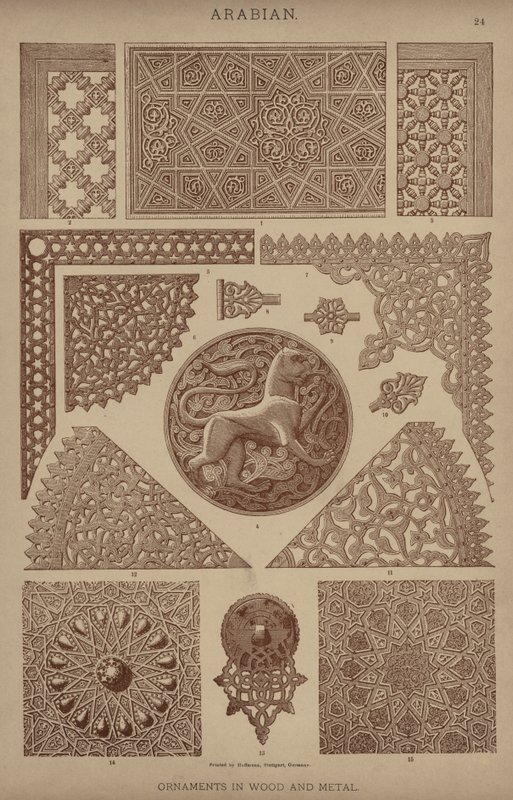 Arap, Ahşap ve Metalden Süsler by German School