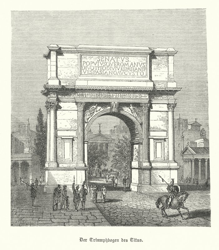Titus Kemeri, Roma (gravür) by German School