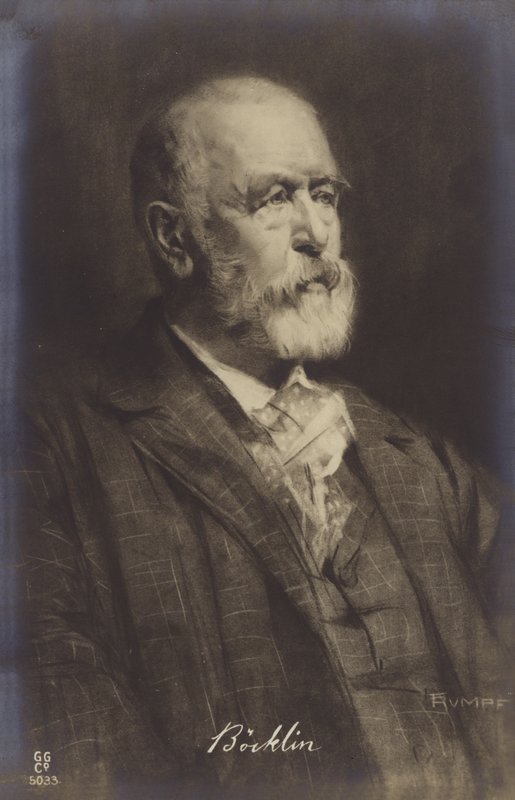 Arnold Boecklin, İsviçreli ressam (lito) by German School