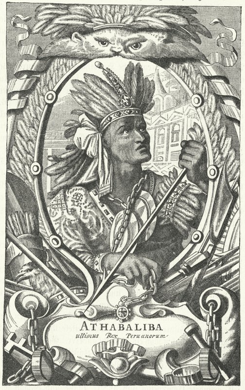 Atahualpa, İnka İmparatoru (gravür) by German School