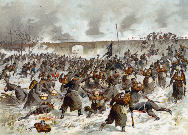 Amiens Savaşı, Fransa-Prusya Savaşı, 23 Aralık 1870 by German School