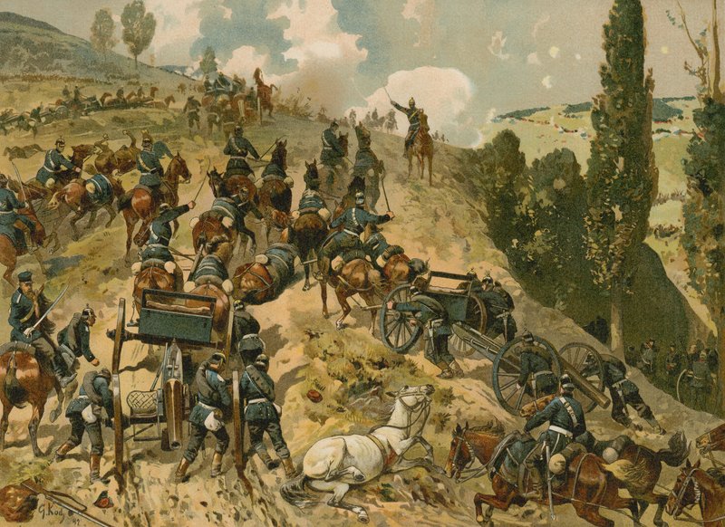 Spicheren Savaşı, Fransa-Prusya Savaşı, 6 Ağustos 1870 by German School