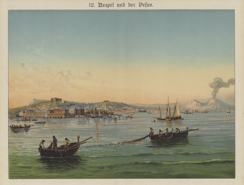 Napoli Körfezi, İtalya (renkli taş) by German School