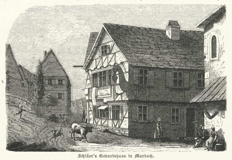 Alman şair ve oyun yazarı Friedrich Schiller