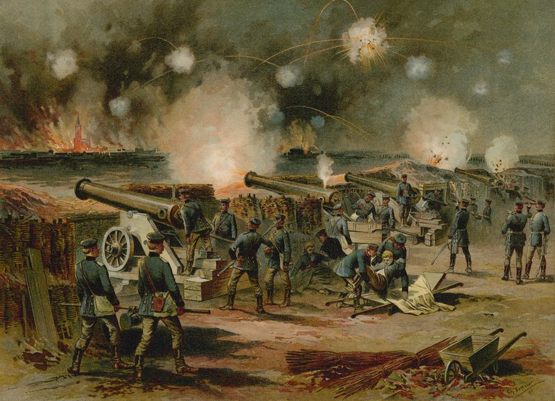 Strasbourg bombardımanı, Fransa-Prusya Savaşı, 1870 by German School