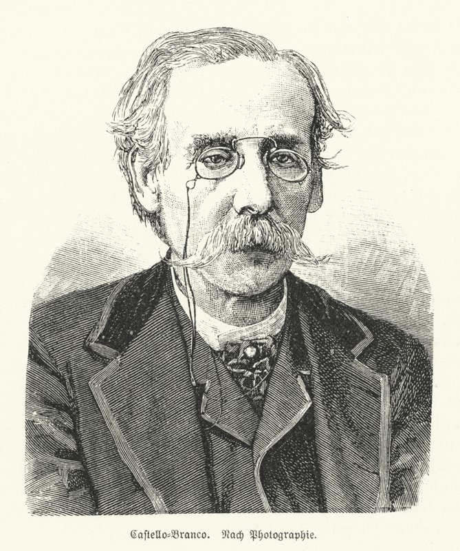 Camilo Castelo Branco, Portekizli romancı ve oyun yazarı (litho) by German School