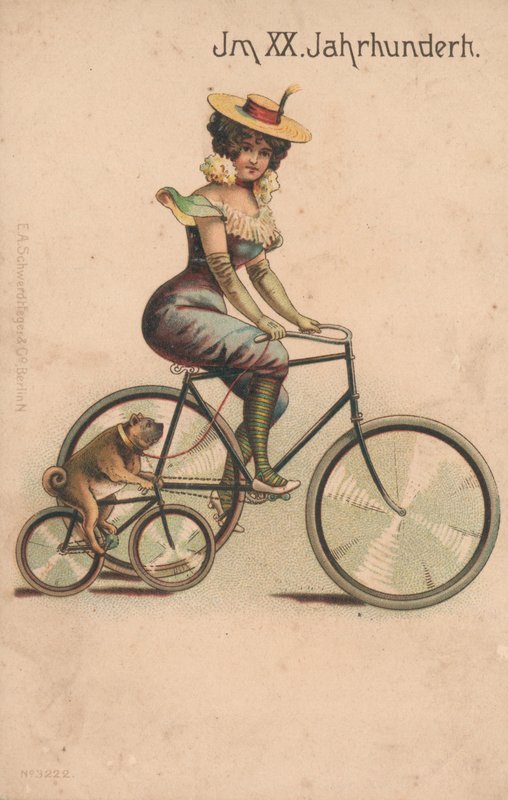 1900'ün dönüşünü kutlayan kart (renkli litho) by German School