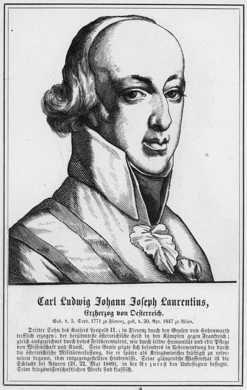 Carl Ludwig Johann Joseph Laurentius, Avusturya Arşidükü (gravür) by German School